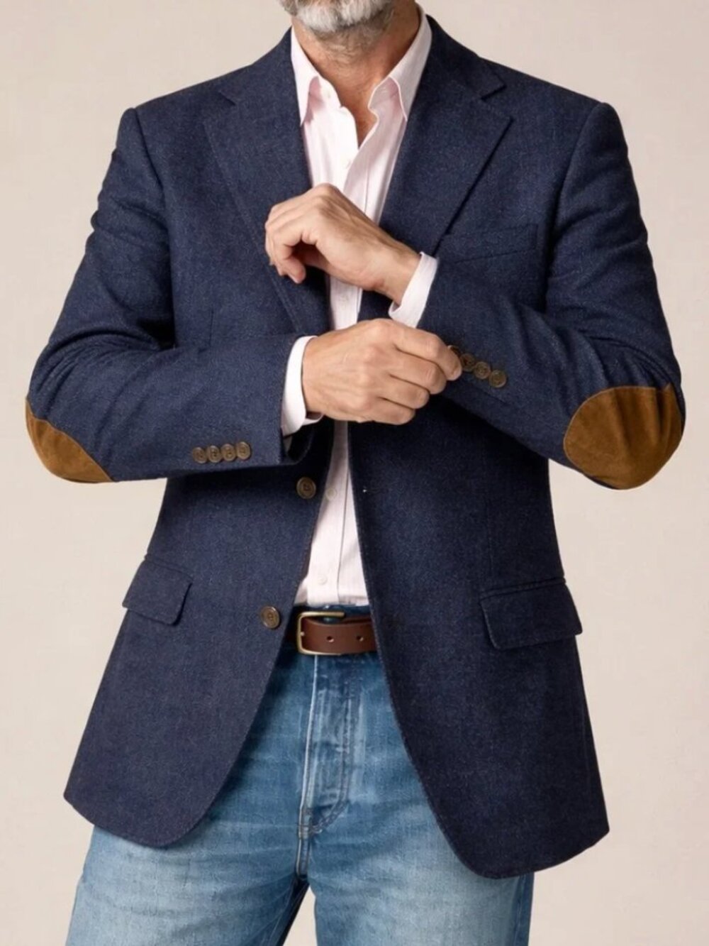 J. Crew Ludlow Wool blend w/ Ultrasuede Elbow Patches Blazer Jacket SLIM